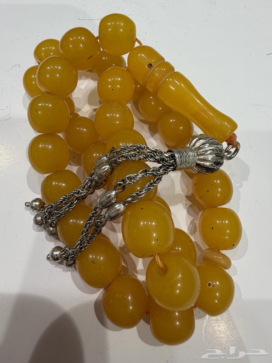 سيحة كهرمان طبيعي 33 بشراب فضة عيار 92564589742873730111