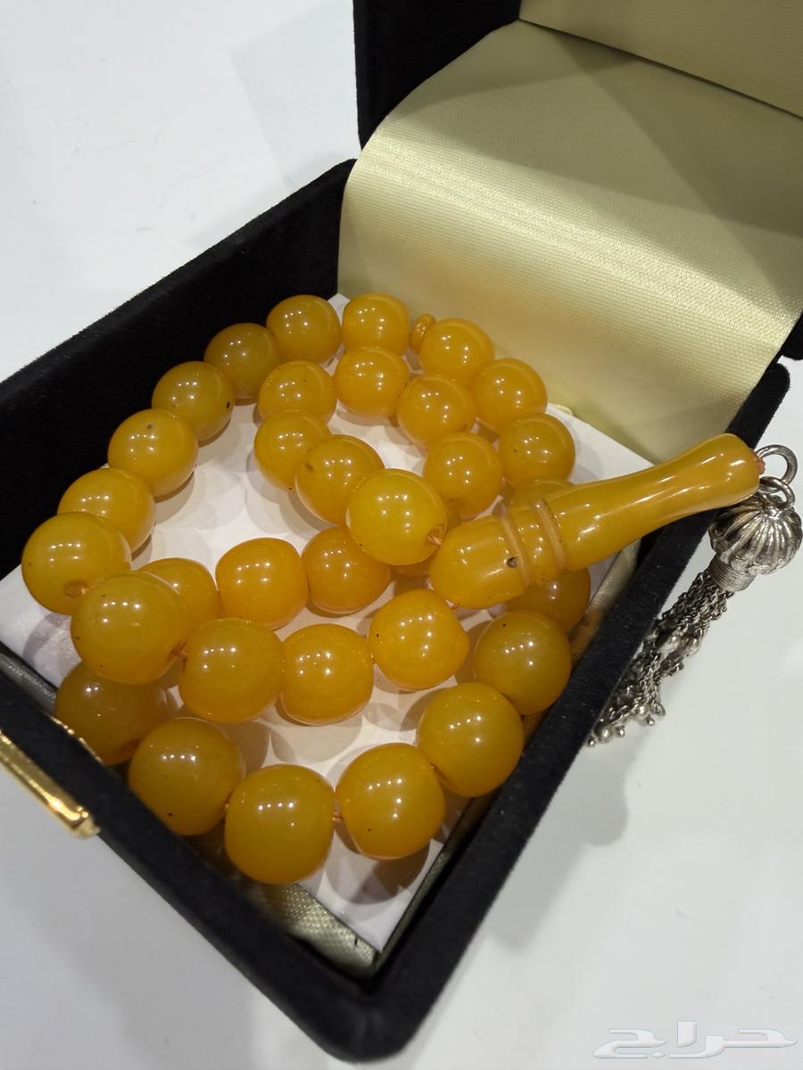 سيحة كهرمان طبيعي 33 بشراب فضة عيار 92564589742873730110