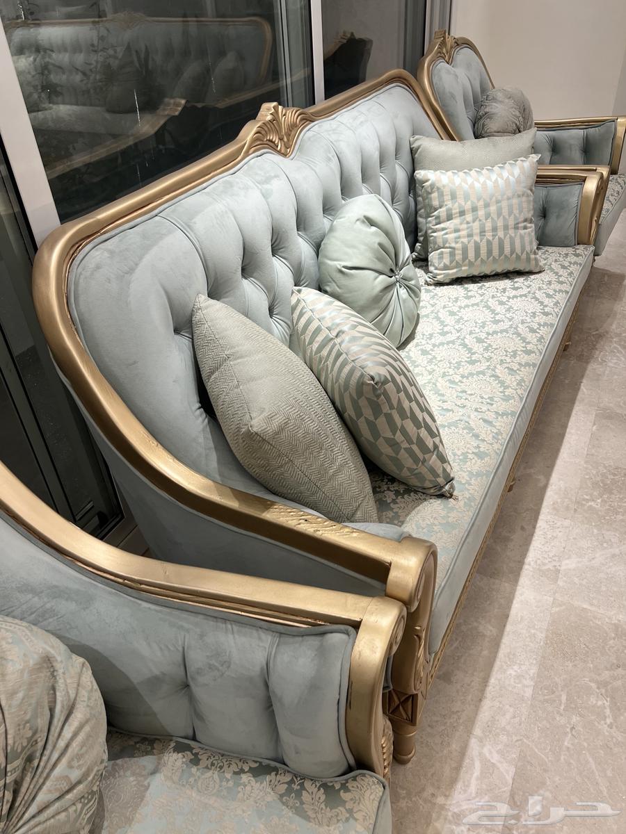 كنب صالة للبيع - طقمين 18 شخص 4000 الاف64589672113281114