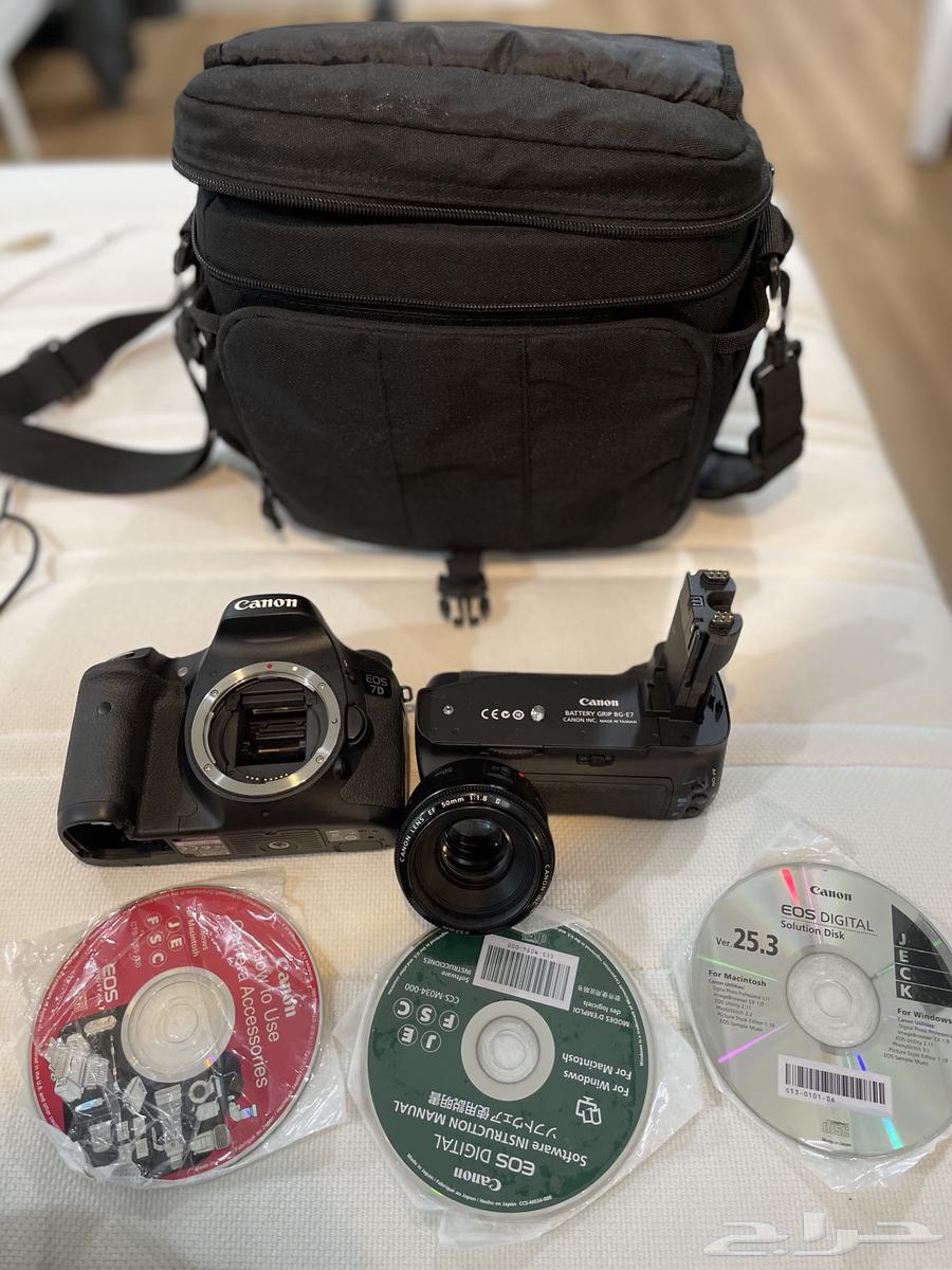 بسم الله الرحمن الرحيم للبيع كاميرا كانون 7D مع عدسة مايكرو64589600214018114