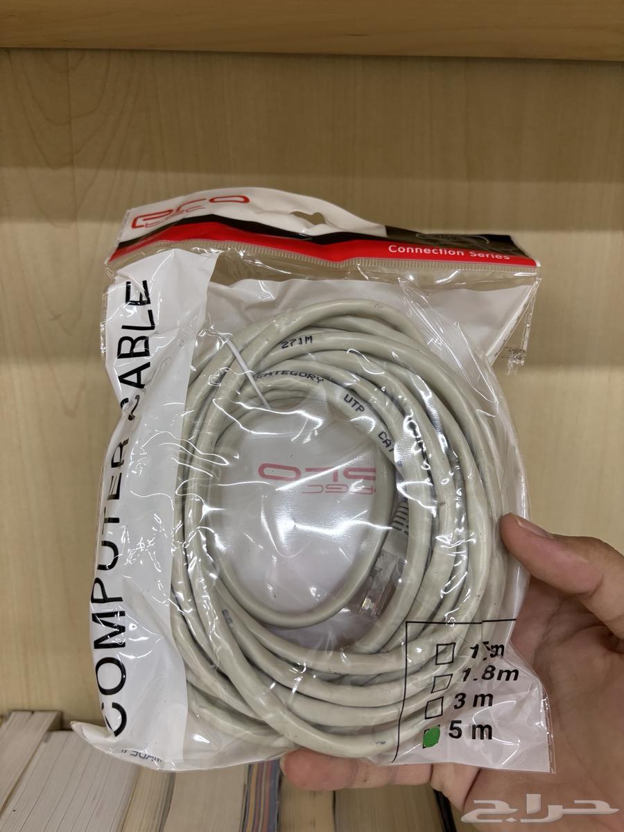 كابل شبكة (Ethernet cable) بطول 5 متر64591250304129110