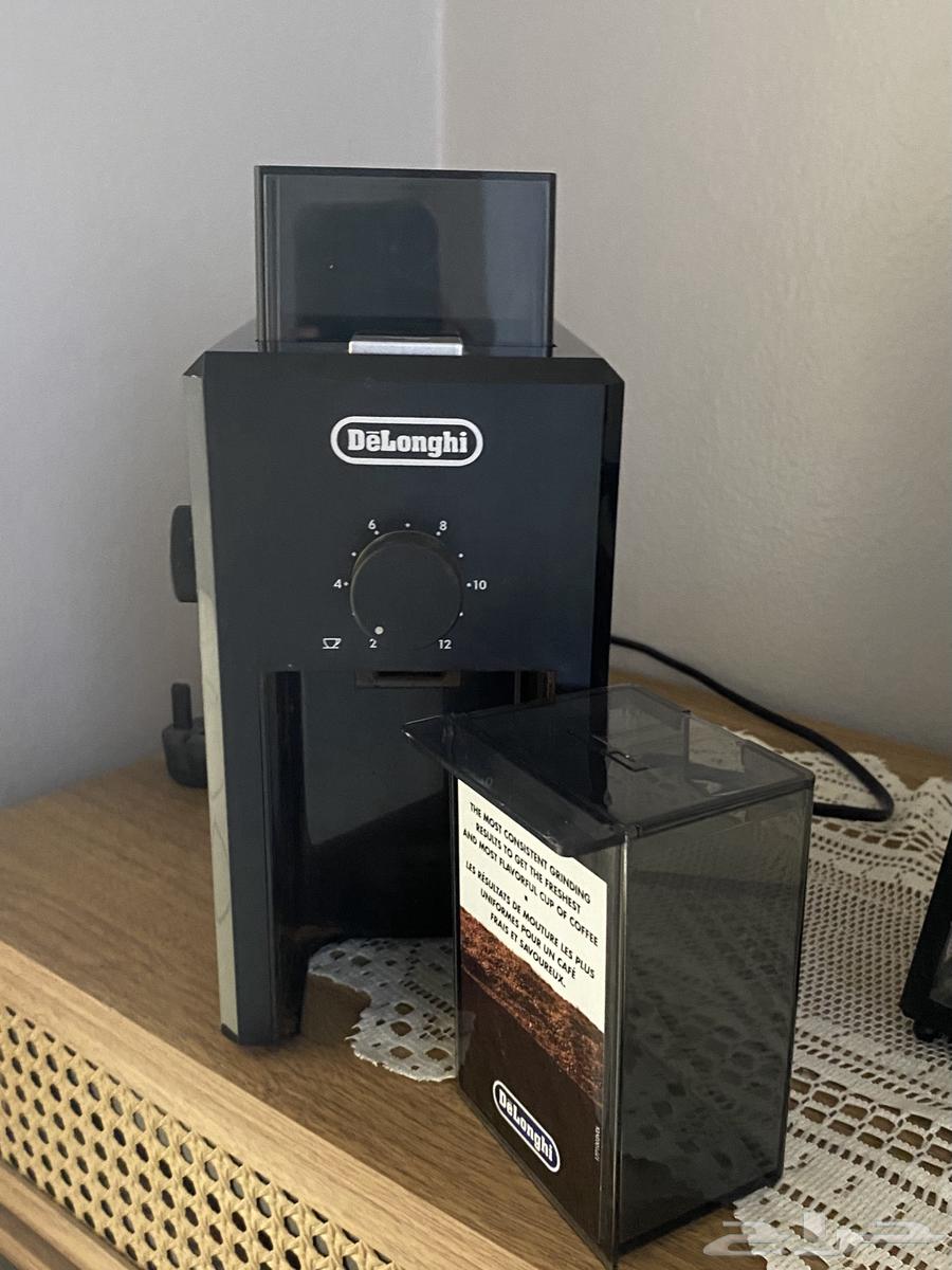 مطحنة قهوة من DeLonghi (موديل شبيه ب KG79 أو KG89)64592081767681112