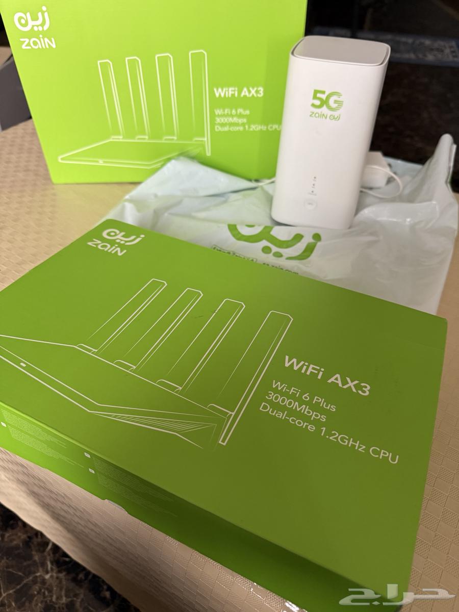 راوتر زين 5G وعدد 2 مقوي شبكات لم تستخدم64591538587521110
