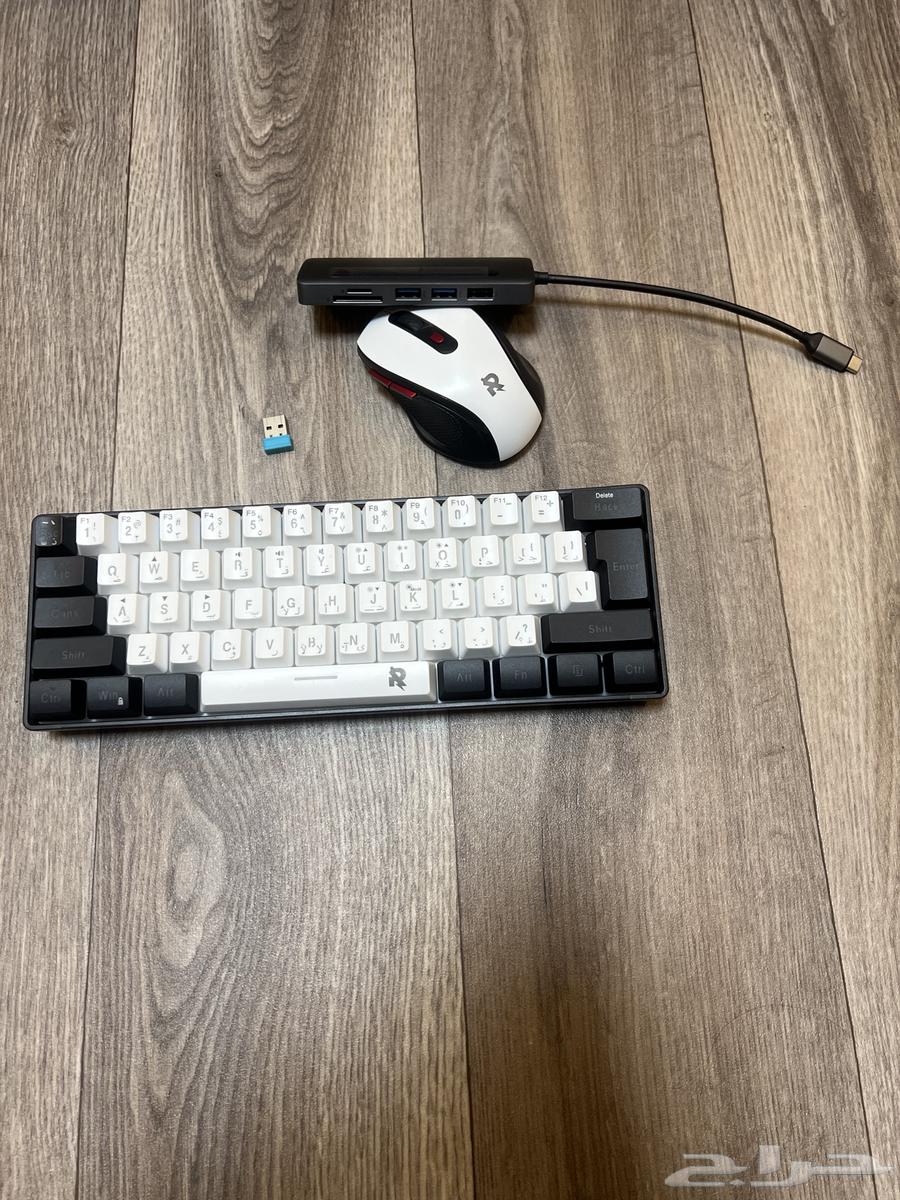 كيبورد وماوس لاسلكي مع موزع usb64592793469827110