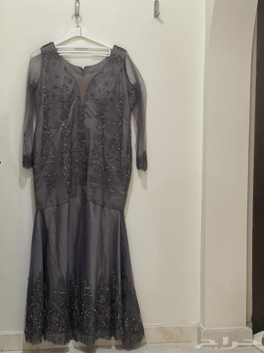 فستان سهرة بلس سايز شبه جديد 400 ريال فقط64592408385666110