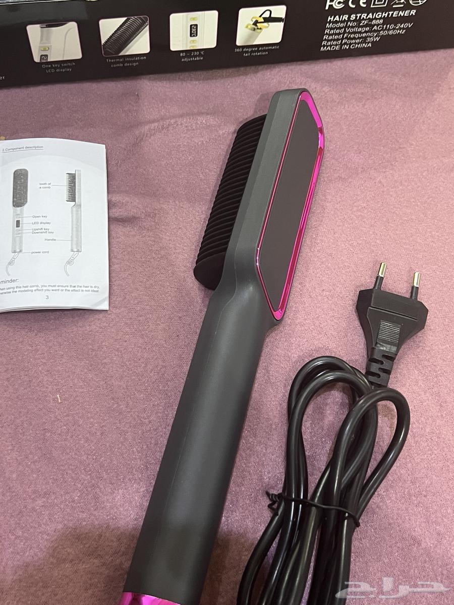 مشط كهربائي لسه جديد بكرتونة ومجفف شعر كلها لسه جديده64588532358274112