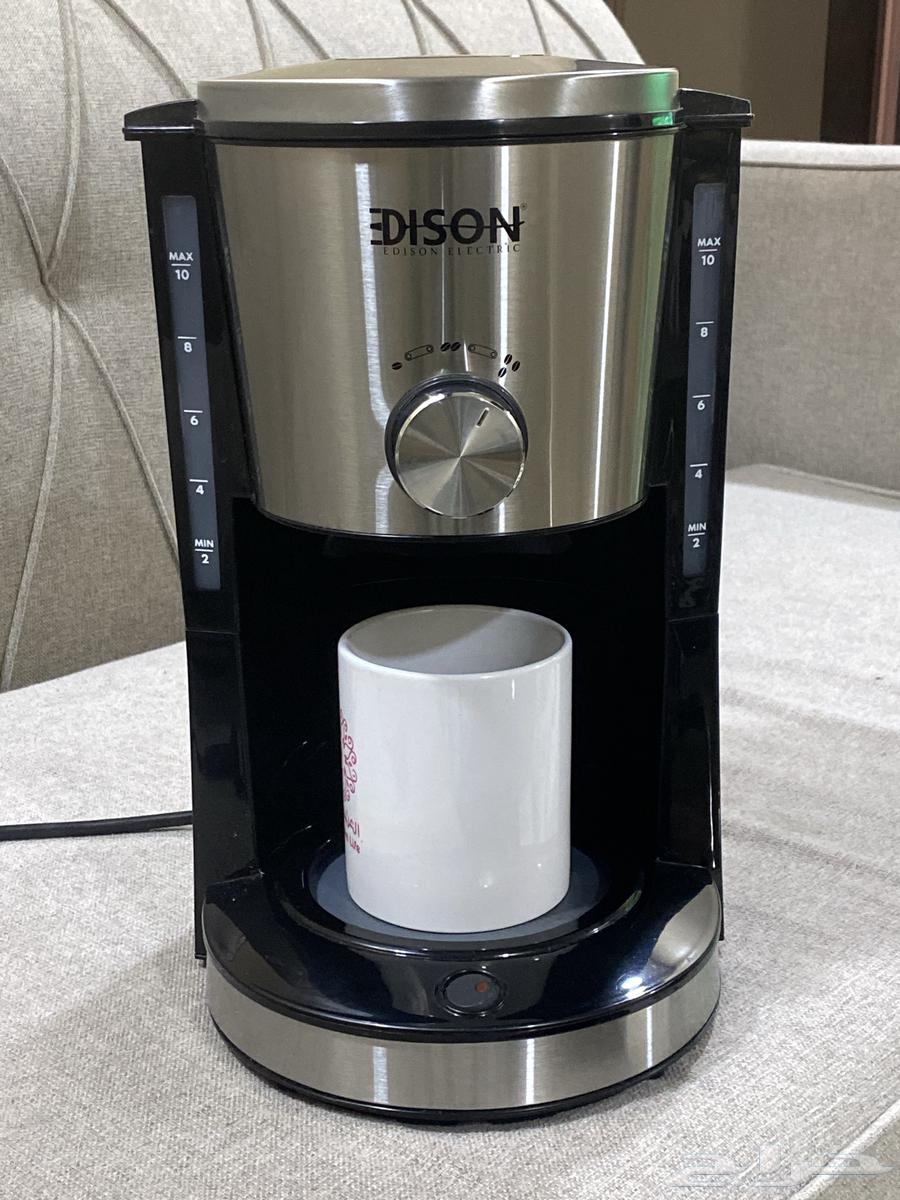 مكينة قهوه إدسون 1.25 لتر 1000 واط اسود64595120091393110