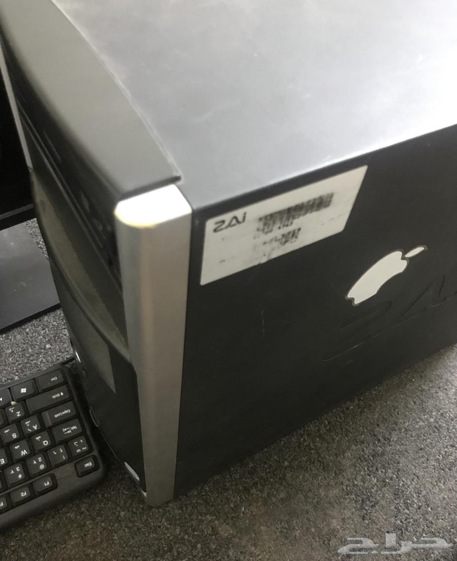 كمبيوتر مع كيبورد مع الشاشة مع جميع الاسلاك ويشتغل كويس64594516196739111