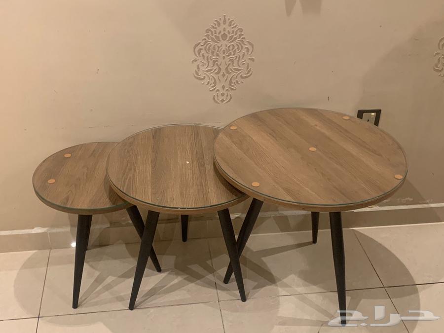 كنب حرف L  طاوله تلفزيون وطاولات خدمه64592480768642114