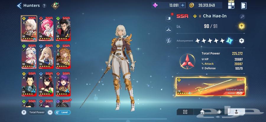 حساب سولو ليفلنغ solo Arise64591550510465110