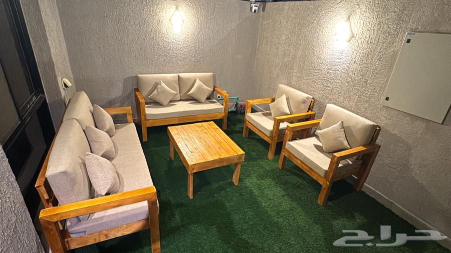 كراسي خارجيه خشب سويدي64591068689409111