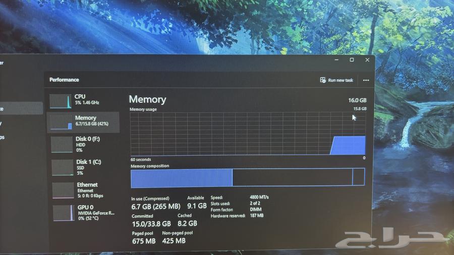 DDR5 16gb 5200mhz cl40 8X2 kit رام 16 جيجا جيل الخامس64591562465795112