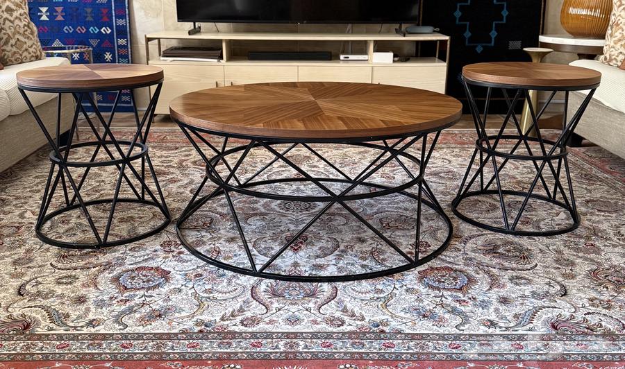 طقم طاولات وسط وجانبية64595857952002110