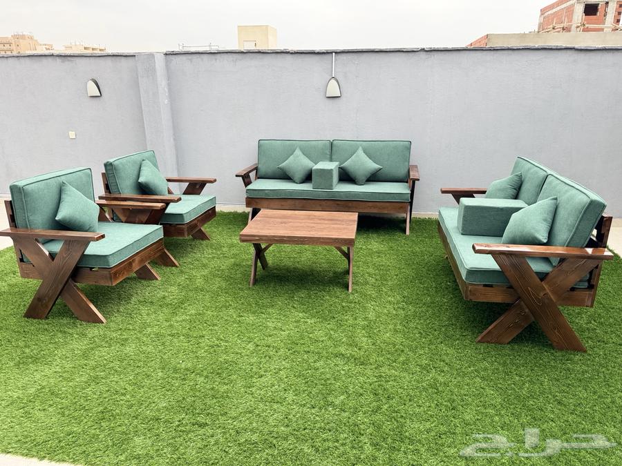 كراسي خارجيه خشب سويدي64591068689409114