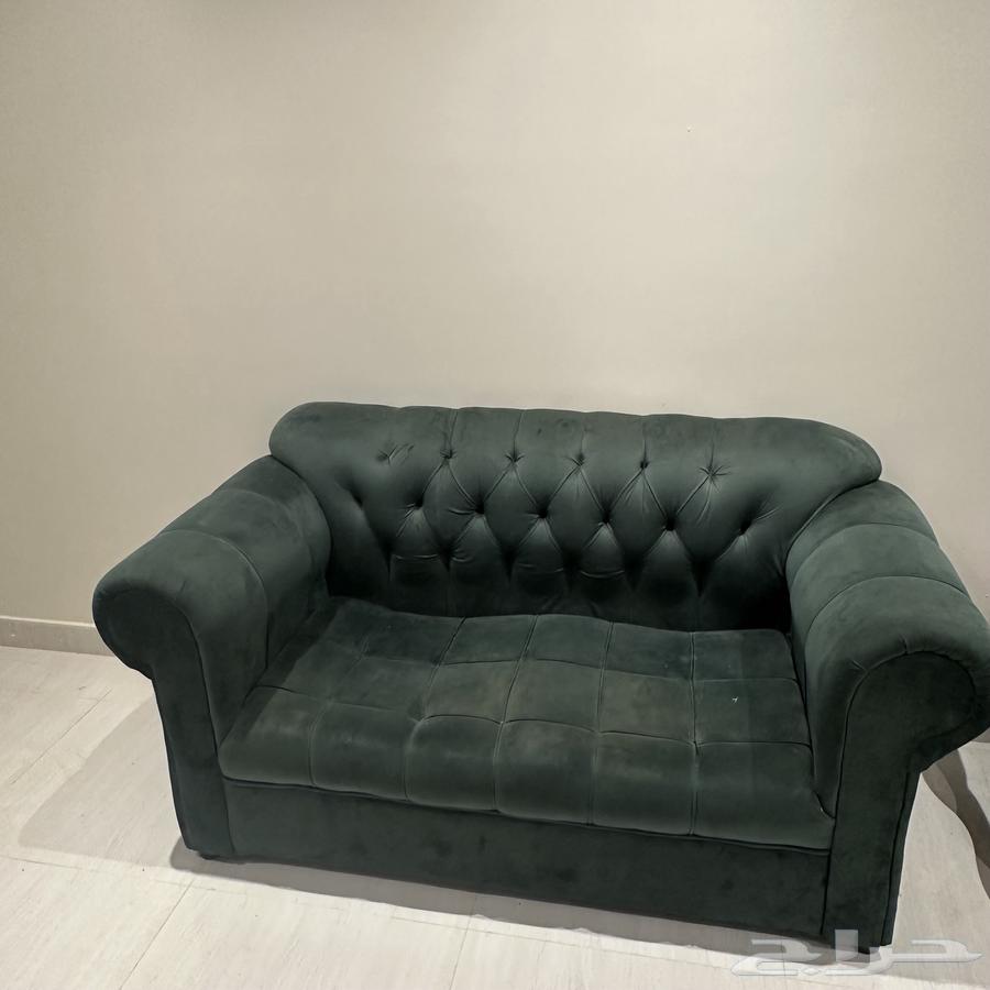 كنب 4 قطع باللون الاخضر الغامق64589614991105110