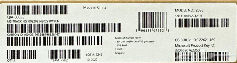 Microsoft Microsoft Surface Pro 964595279734915110