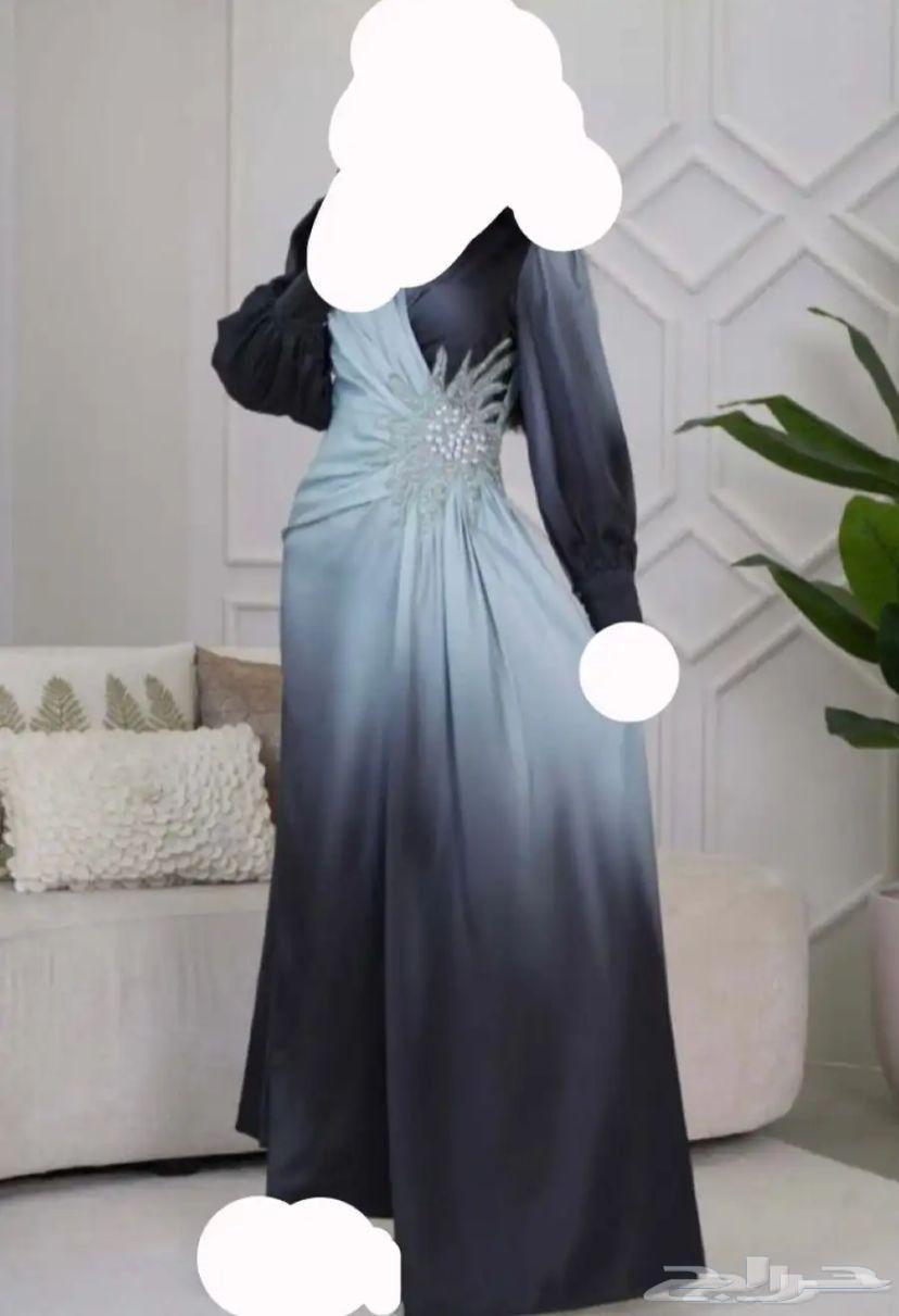 فستان ساتان جديد ب 100 ريال64589092024707110