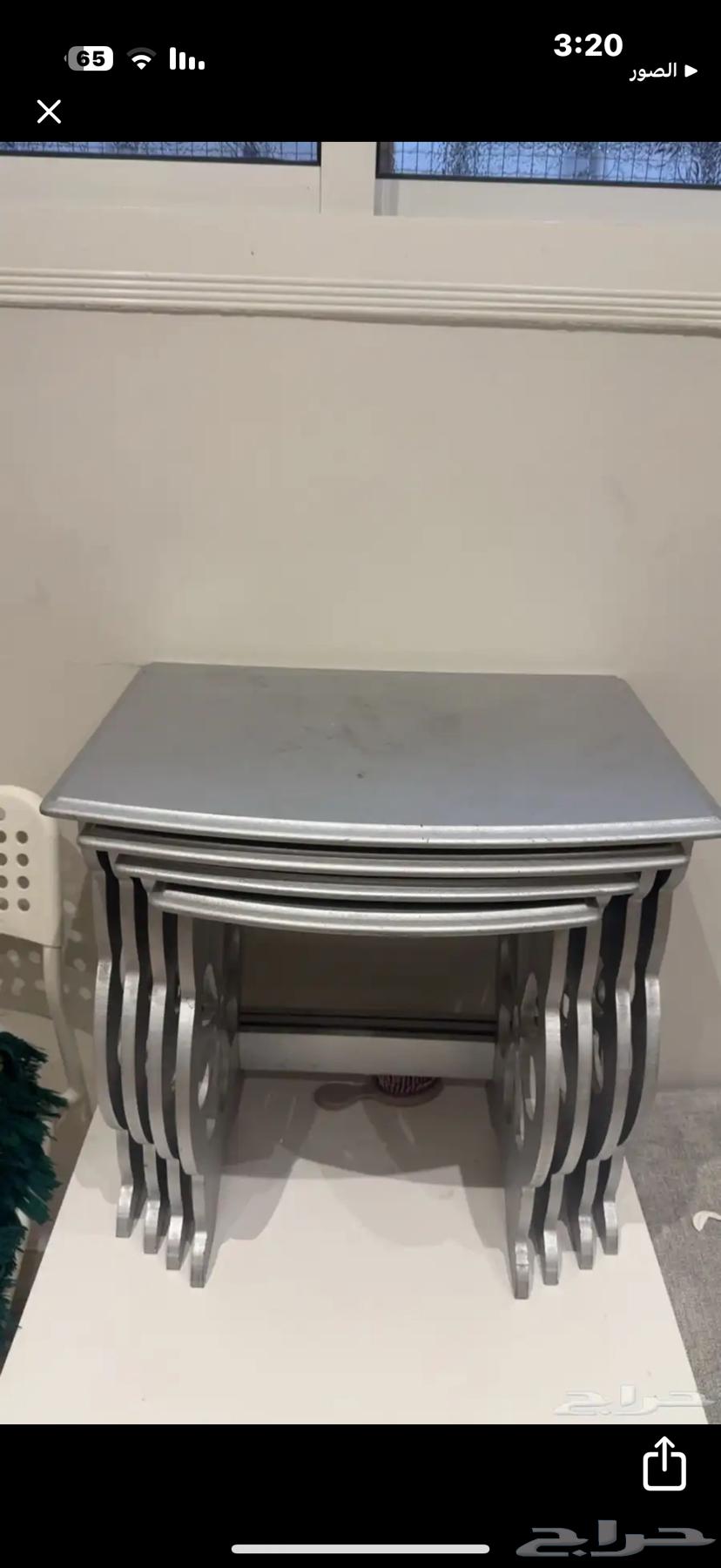 طقم طاولات رمادي مكون من 4 حبات64588781646593110