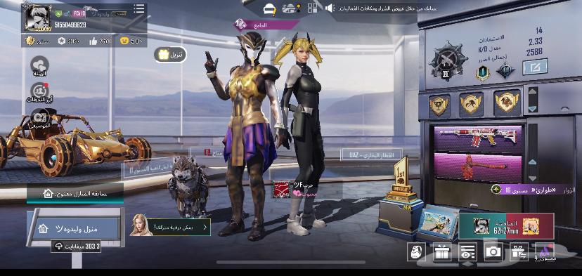 حساب ببجي فيه فرعون للبيع او للبدل64593729641091110