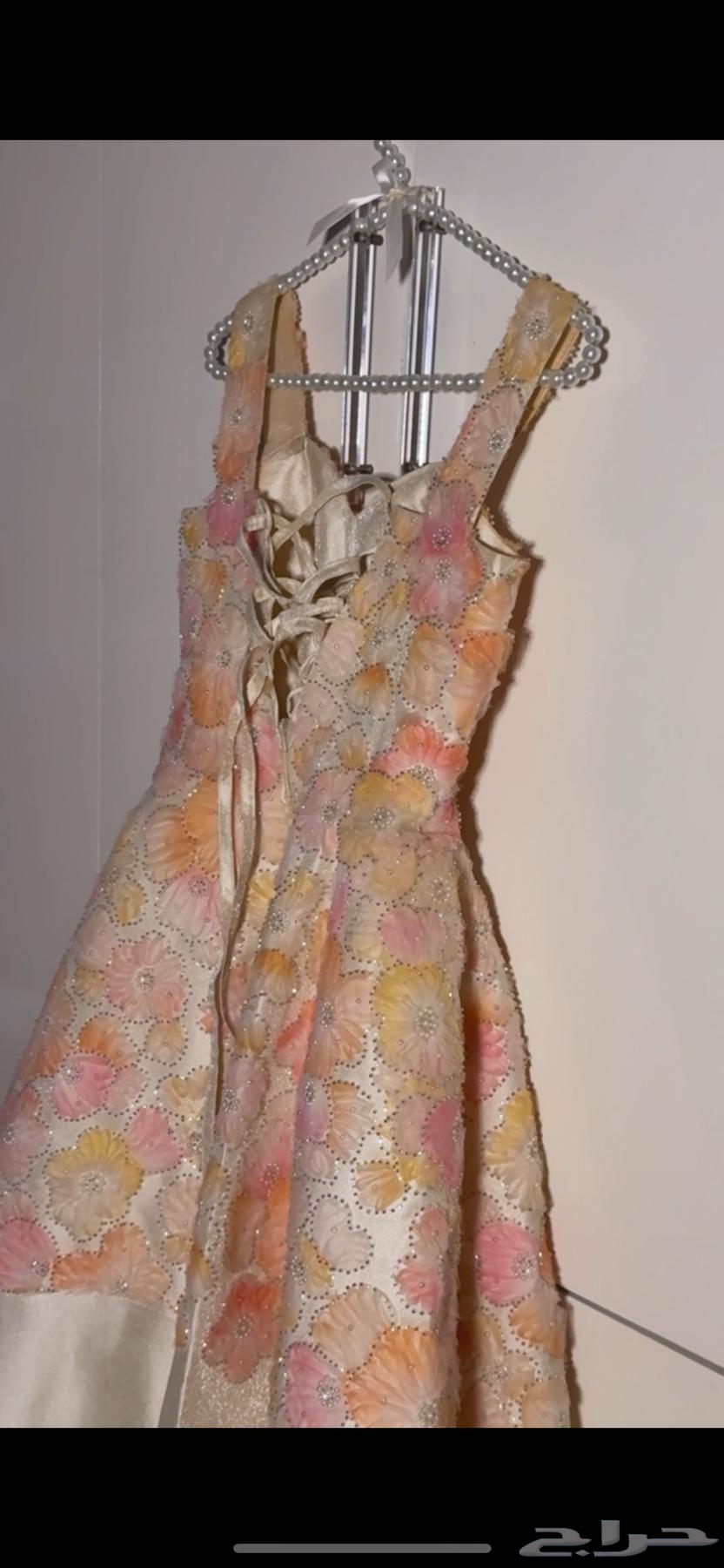 فستان ملبوس مره واحده سعره شراء 1200 وسعر البيع 50064596340944899110