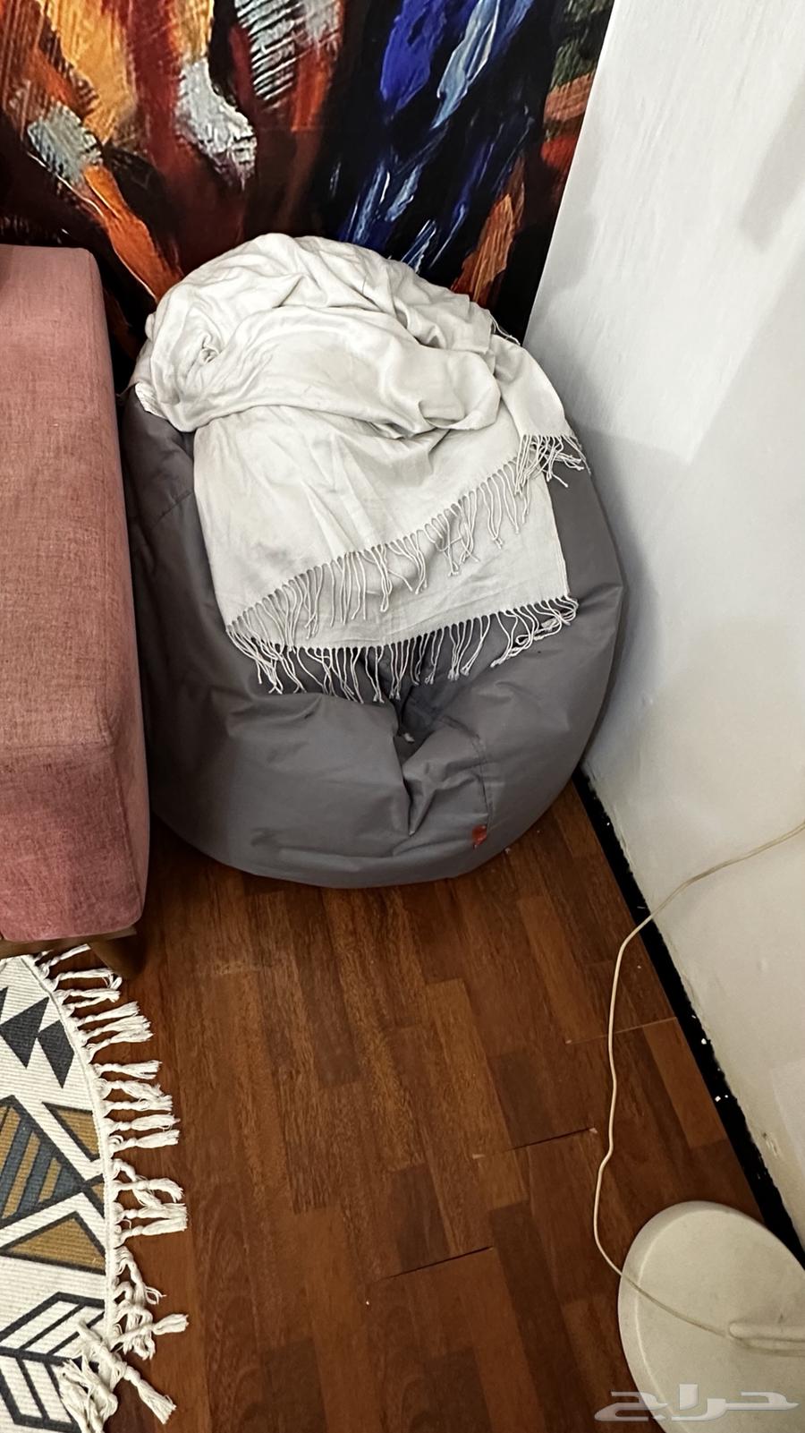 Furniture for sale: bed, wardrobe from IKEA, and used sofa on offer64597592989441113