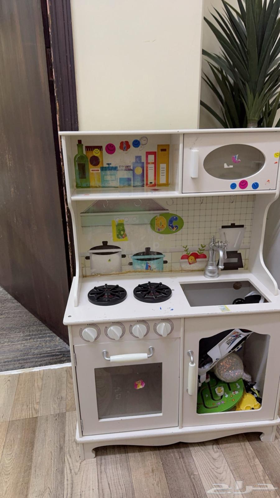 Kids' Play Kitchen, Large Table and 4 Chairs, Prayer Rug Leather Box64597826316673110