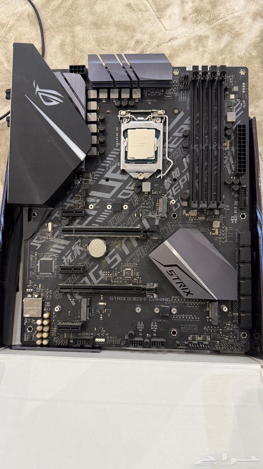 معالج ومذربورد ومساحه تخزين ssd64597249222273110