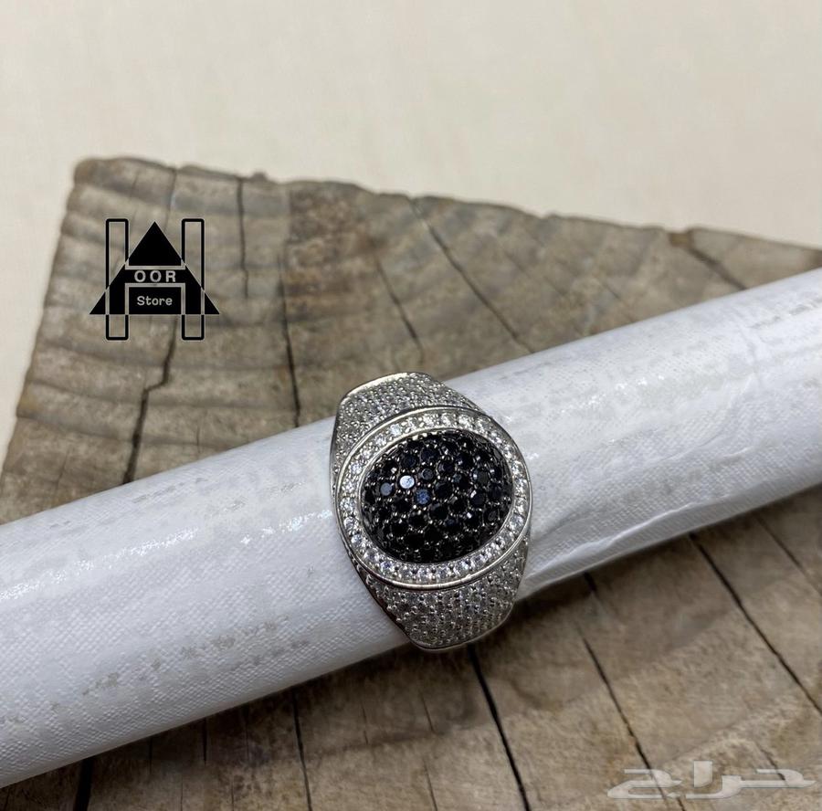 خاتم فضه إيطالي راقي وفخم عيار 925 مرصع بفصوص مميزة وفاخرة64597814145539110