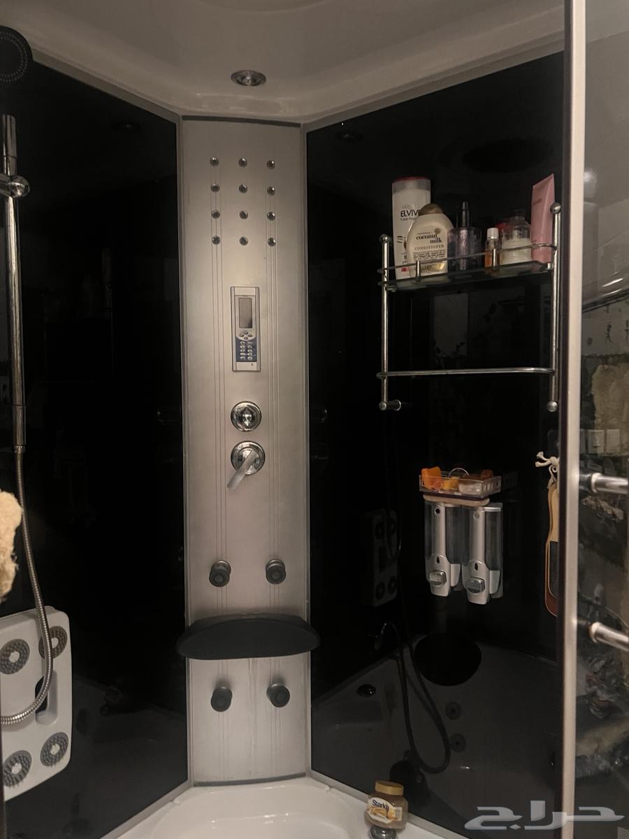 بانيو جاكوزي زاوية فاخر مع كابينة بخار64597298894595111