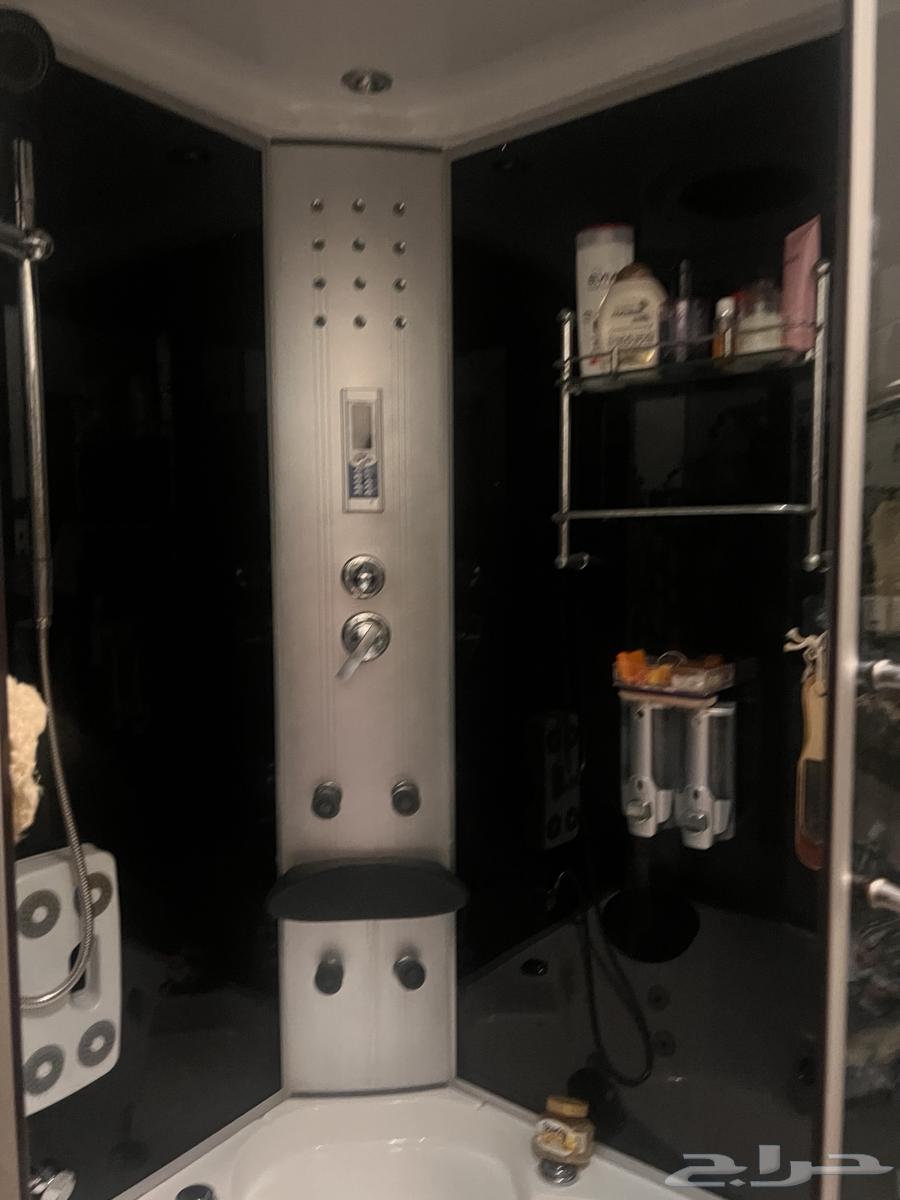 بانيو جاكوزي زاوية فاخر مع كابينة بخار64597298894595112