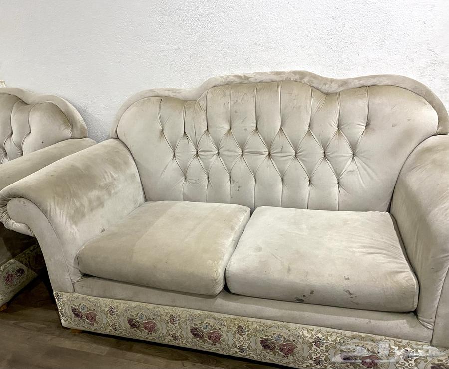 كنب خشب أصلي مستخدم خمسه قطع64597556495745110