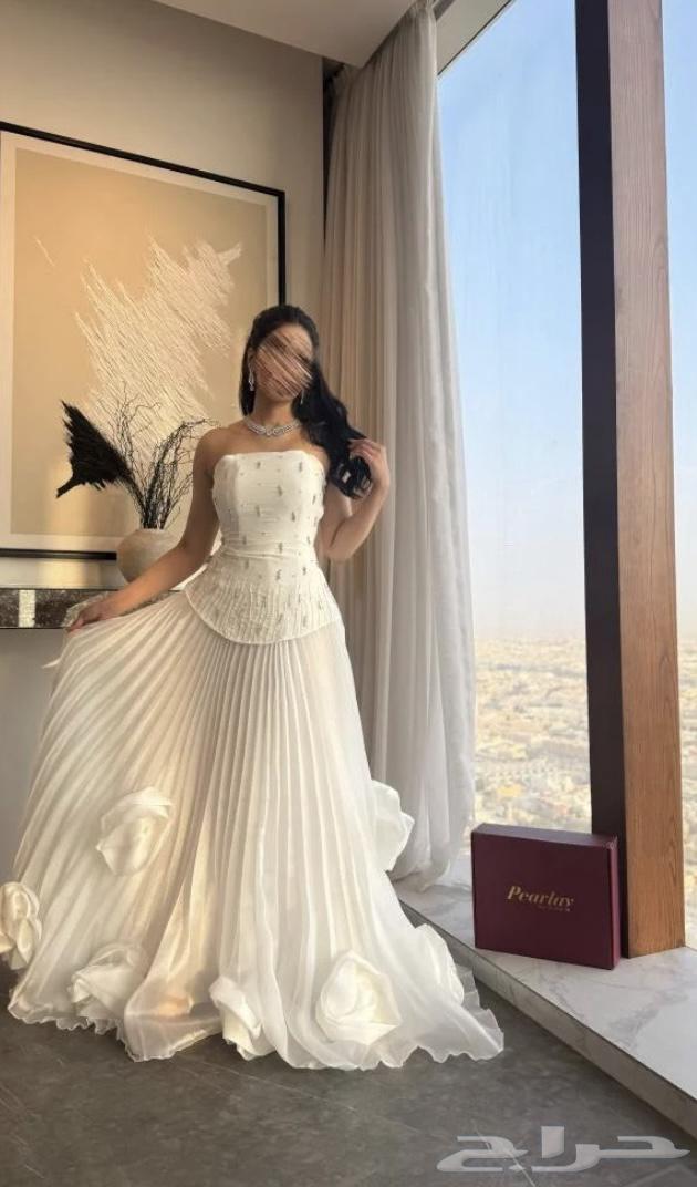 فستان ابيض جديد مقاس M64597422148099110
