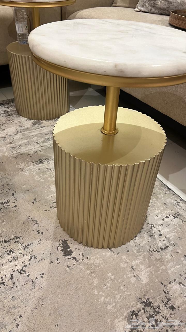 Large Genuine Marble Table and 5 Service Tables64606376241411110