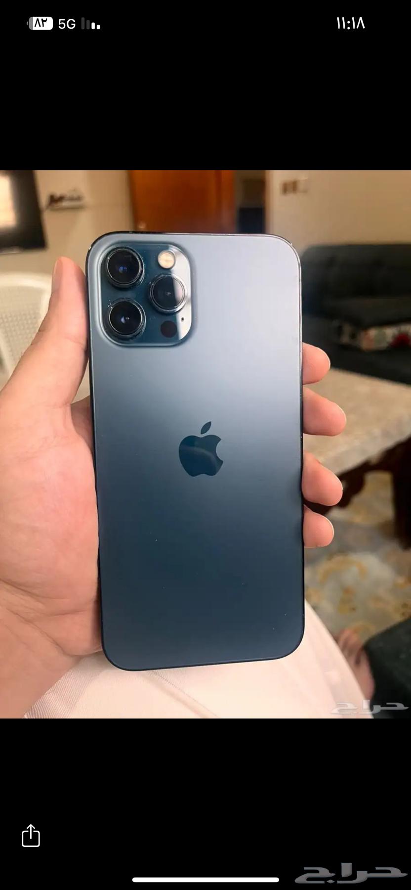 آيفون 12  256   لون ازرق الجوال ماقيد انفك64598843950594110