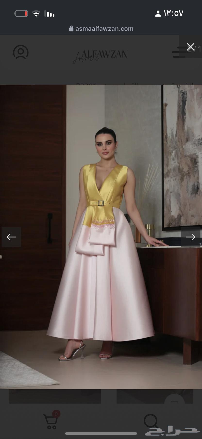 فستان من اسما الفوزان السعر علي السوم64597765161859112