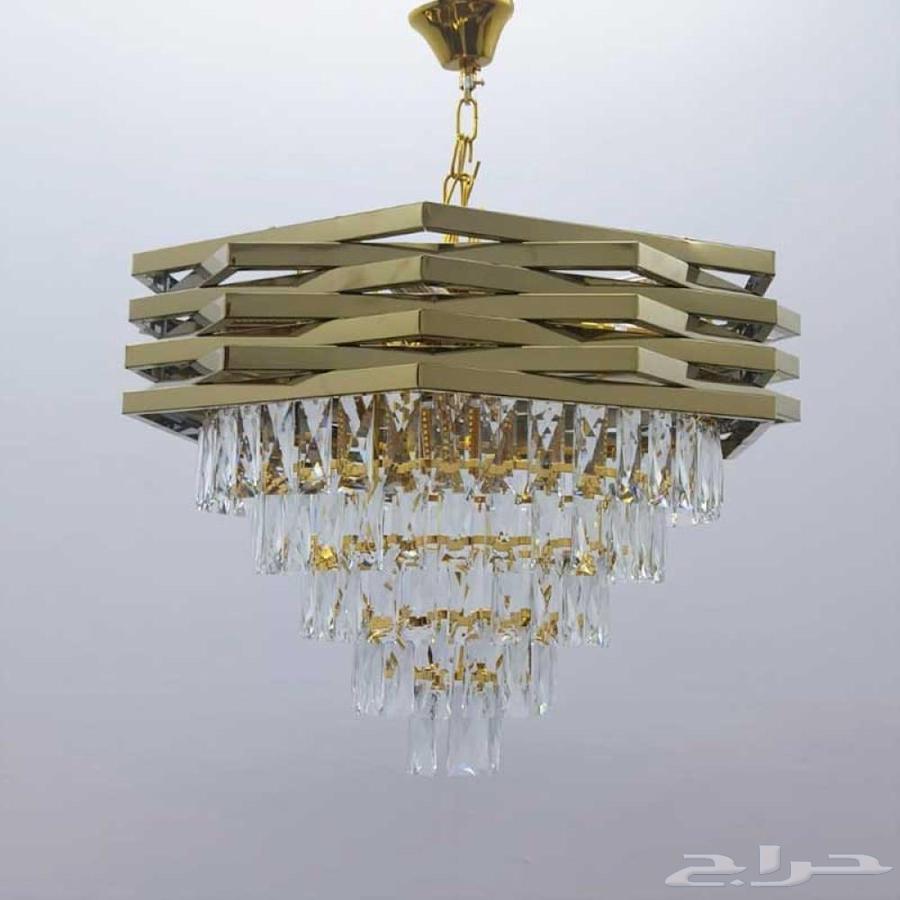 نجف ثريا كريستال ستيل ذهبي قطر 80064616261937665113