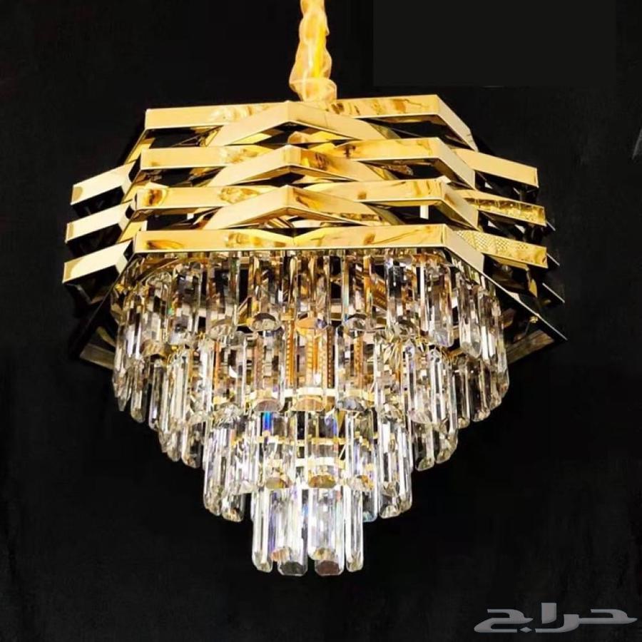 نجف ثريا كريستال ستيل ذهبي قطر 80064616261937665112