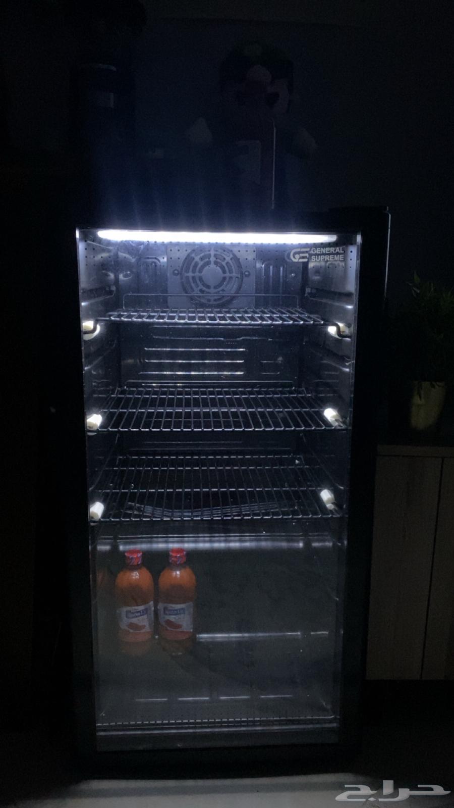 جنرال سوبريم   ثلاجة عرض باب واحد زجاجي  92 لتر  اسود  GS1364616128007811110