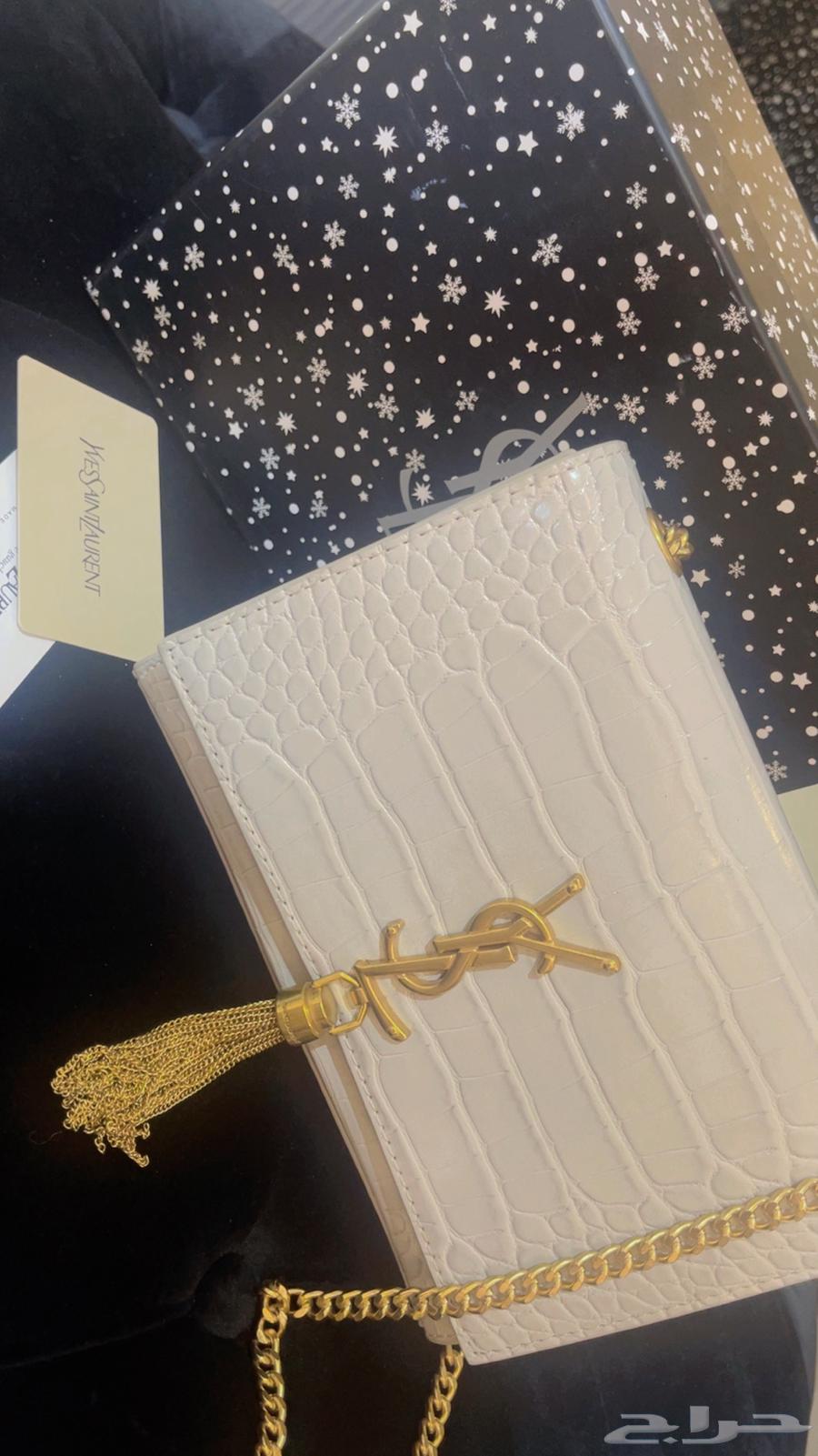 حقيبة ايف سان لوران لون رمادي64614559363073110