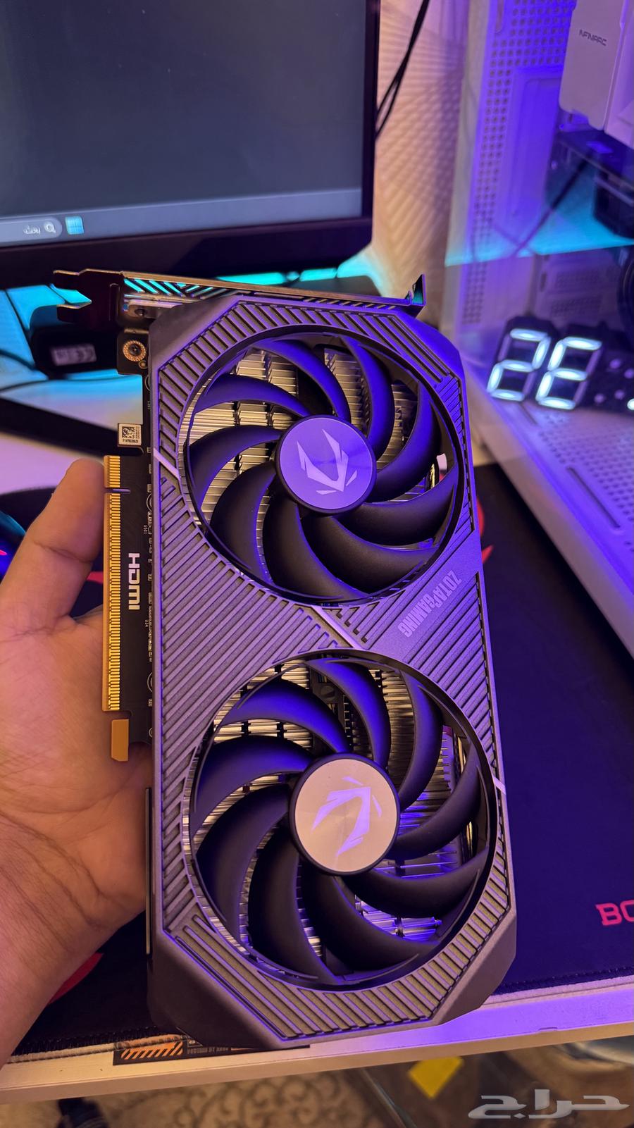 كرت شاشه 5060 باورسبلاي ومبرد هوائي64613386938883110