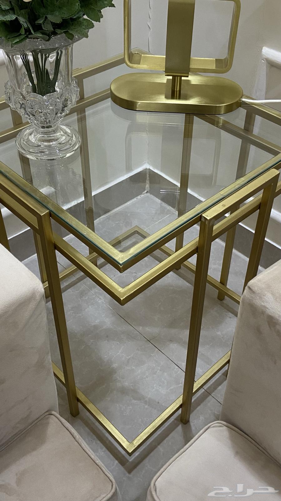 طقم طاولات مجلس ذهبي64607196833026114