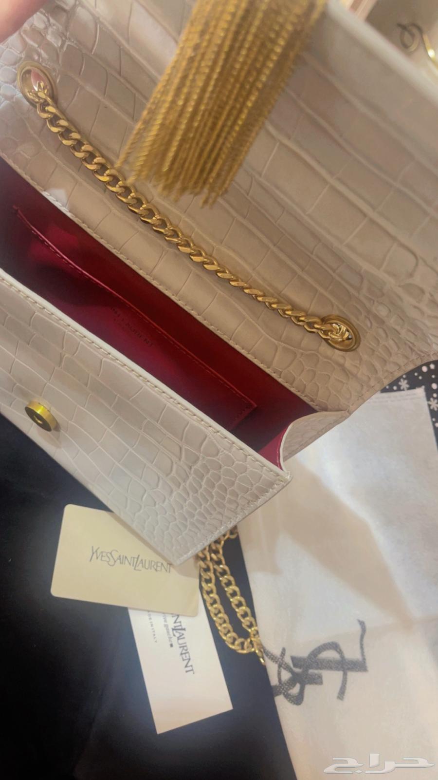 حقيبة ايف سان لوران لون رمادي64614559363073111