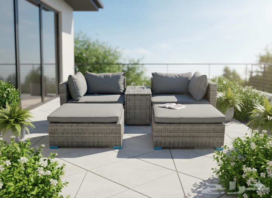 جلسة خارجية مكون من 4 مقاعد مفرد و طاولة صناعة صينية64610305716226110