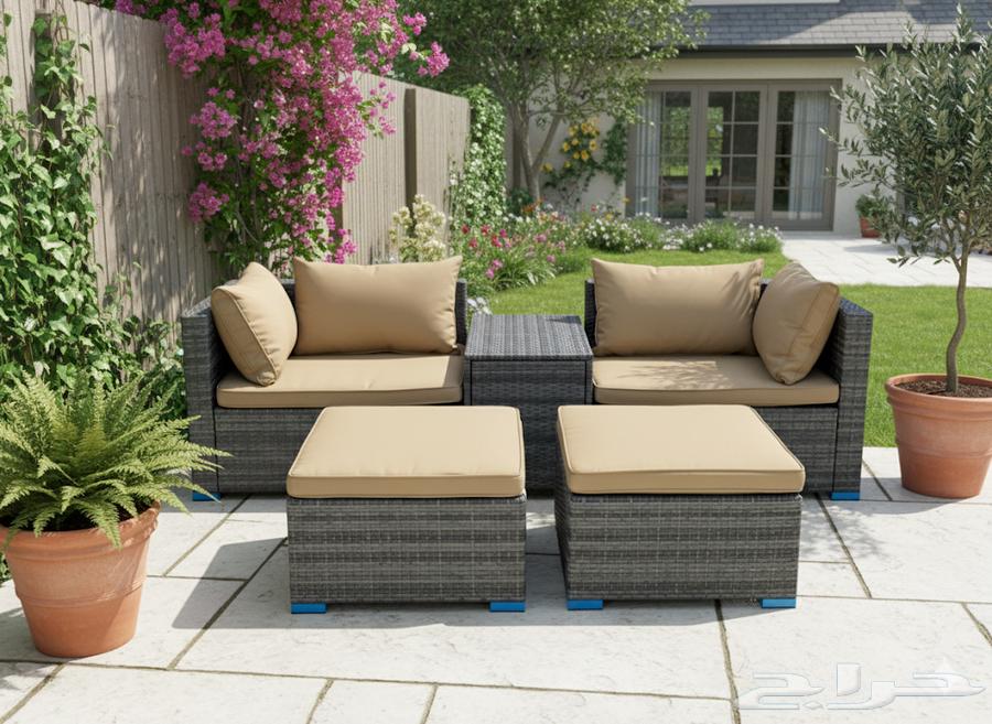 جلسة خارجية مكون من 4 مقاعد مفرد و طاولة صناعة صينية64610305716226111