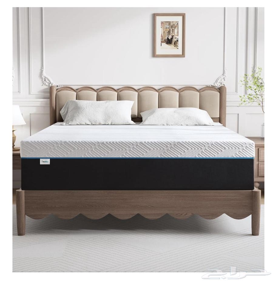 مرتبة سرير بطول ٣٠ سم، مرتبة تبريد هلامية من رغوة الذاكرة64615819052162110