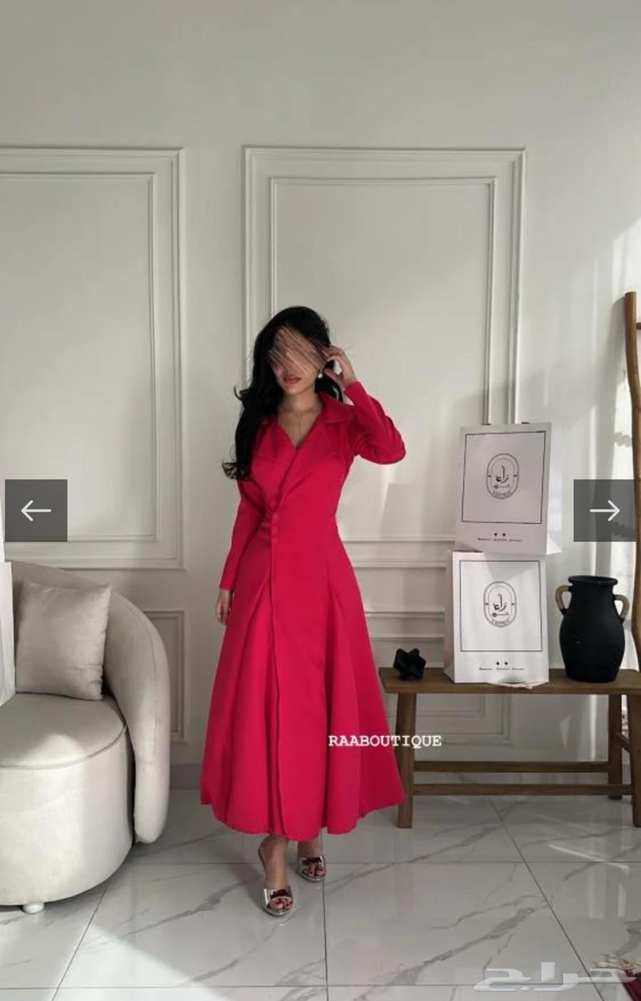 فستان بليزر فوشي مقاس مديم64613455204739110