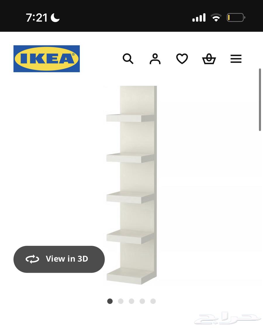 رفوف ايكيا جديددده بكرتونها64613777741571110