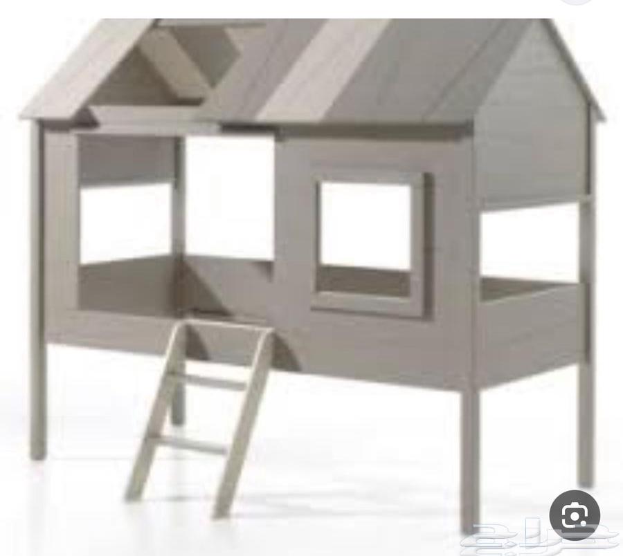 سرير أطفال على شكل كوخ64606773861122111