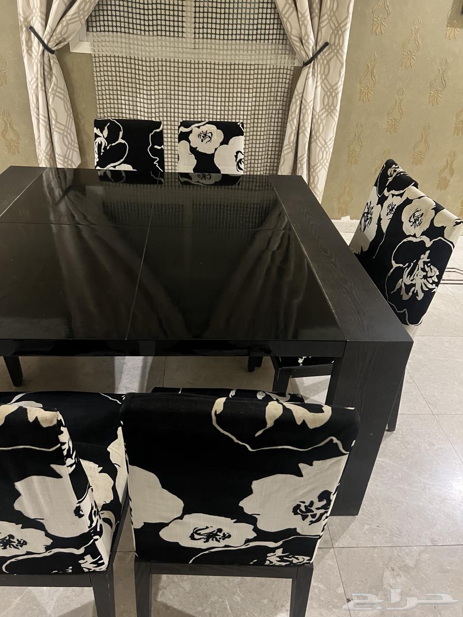 طاولة طعام 8 كراسي مع بوفيه64613349863939111