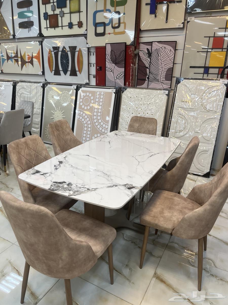 يوجد لدينا طاولات سفرة جودة عالية وسعر جيد64593814473987113